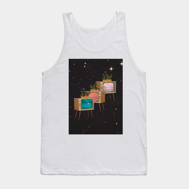 Retro Television #2 Tank Top by linearcollages